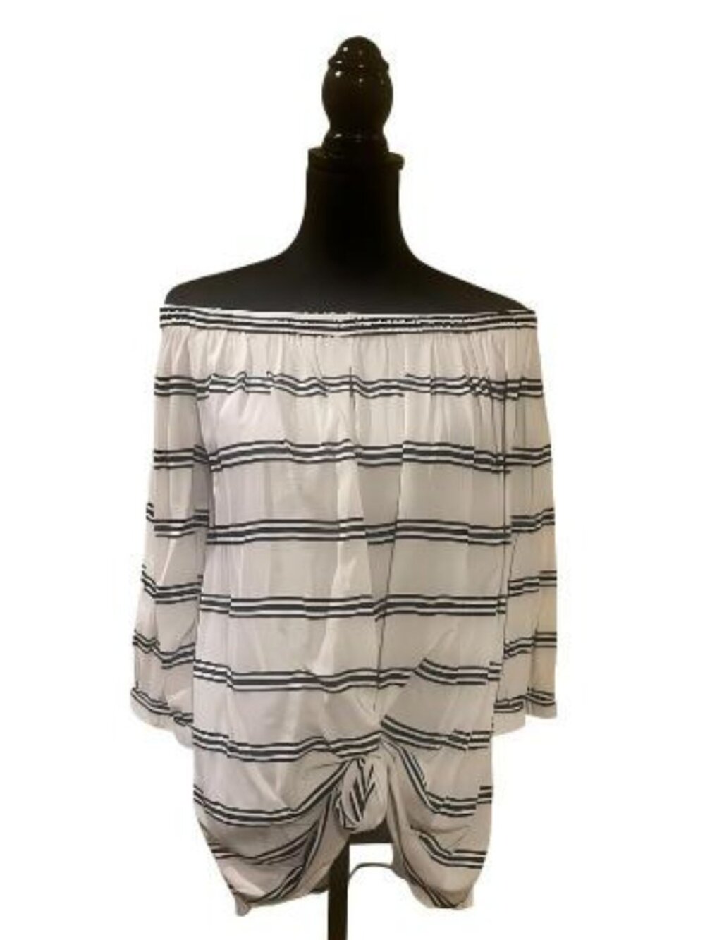Striped Off-The Shoulder Blouse